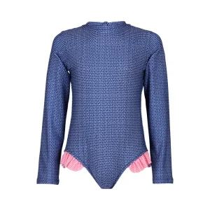 Traje de baño de manga larga para niña Pikes. Protección UV.